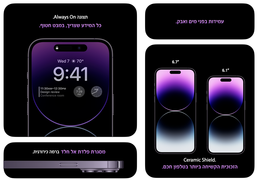 Apple iPhone 14 Pro Max 512GB – יבואן רשמי DCS